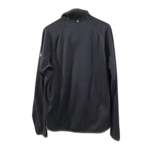 Eddie Bauer First Ascent Men's High Route Grid Fleece Full Zip Navy/Orange M - Picture 2 of 7